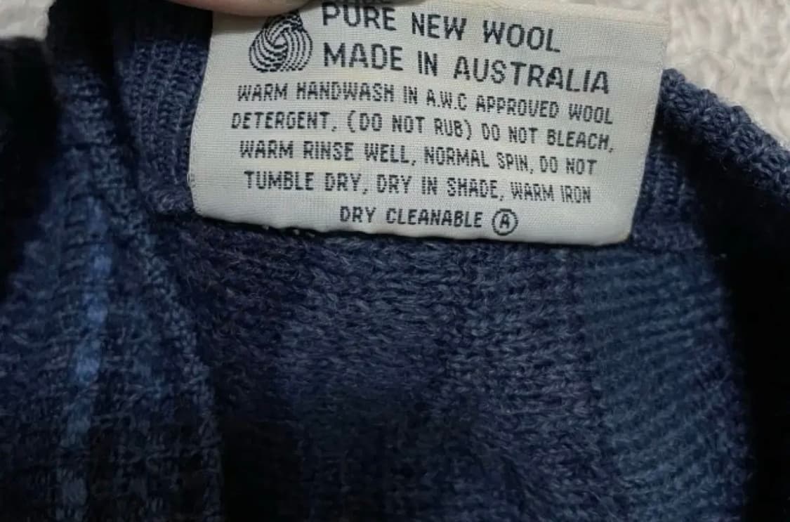 pure new wool 가디건 made in AUSTRALIA 상품이미지6