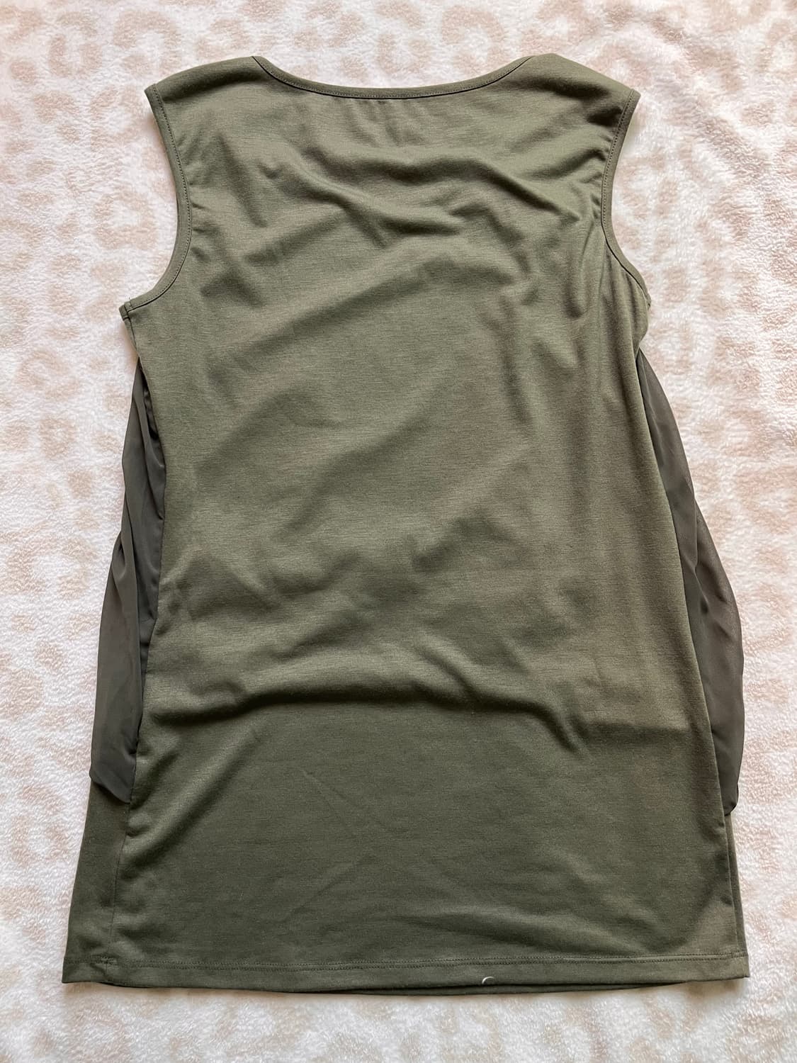 Khaki layered sleeveless 상품이미지2
