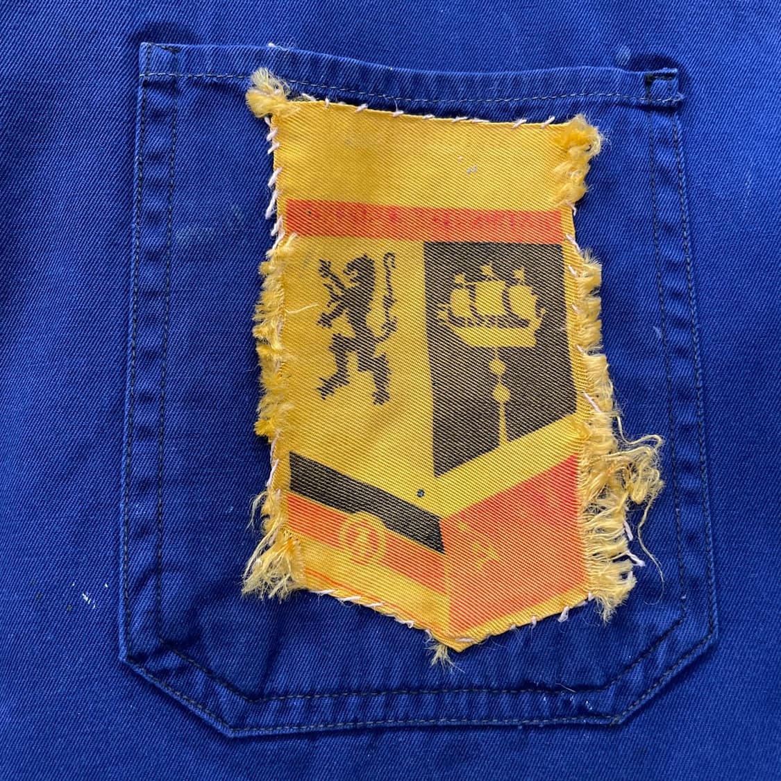 70s 페인팅 포켓 패치 프렌치 워크 자켓 빈티지 초어 자켓 상품이미지4