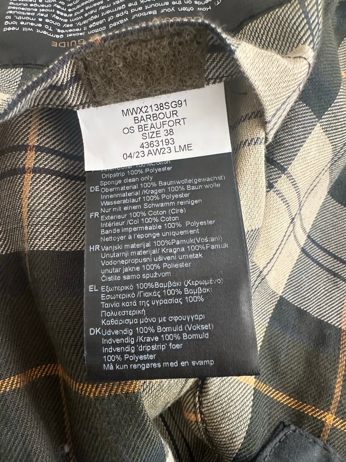 바버 뷰포트 Barbour OSbeaufort MWX2138SG91 38 상품이미지7