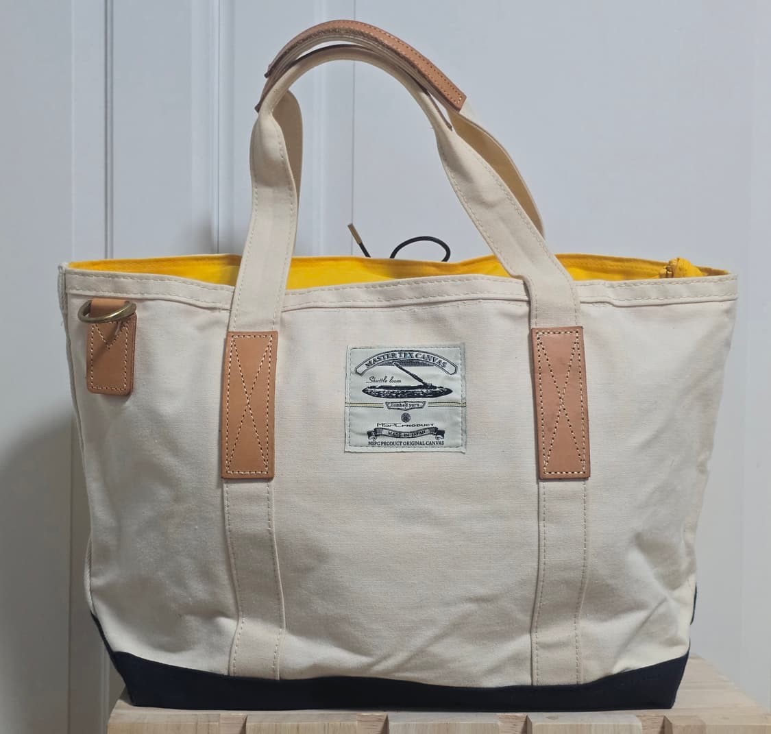 Masterpiece 마스터피스 레더 캔버스 토트백 상품이미지1