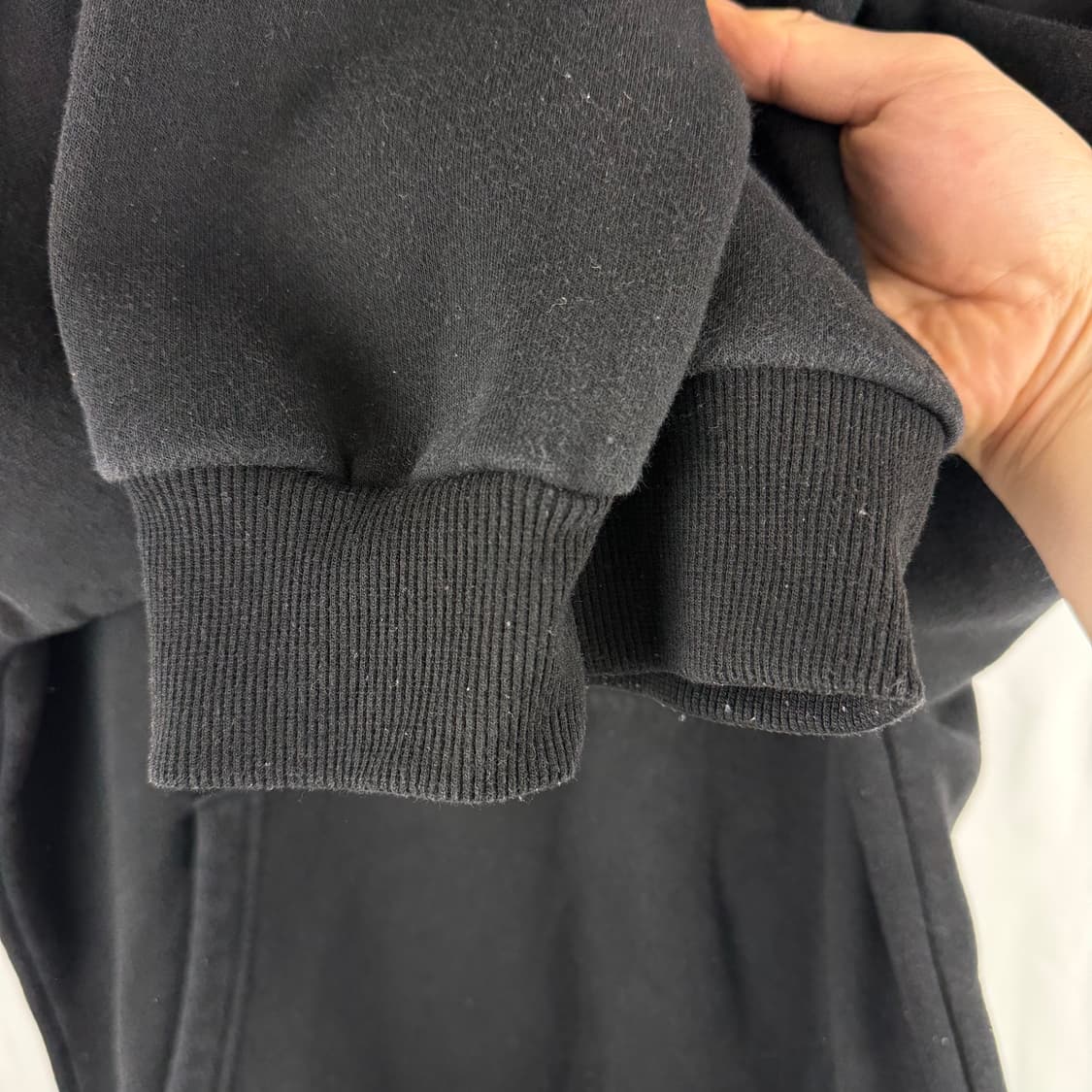 95) 장미쉘바스키아 로고 후드 티 블랙 상품이미지4