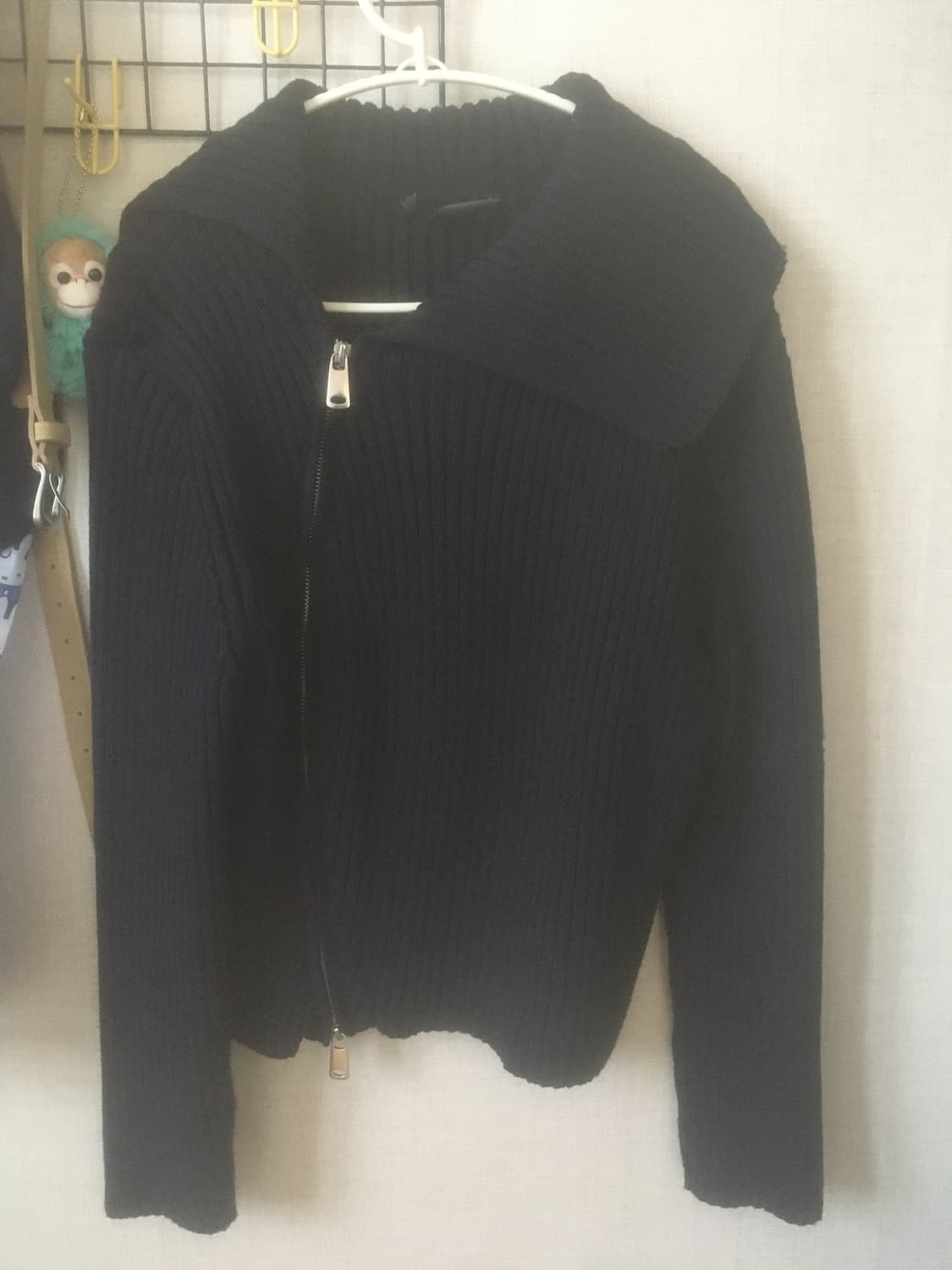 자라 사선 지퍼 가디건 상품이미지1