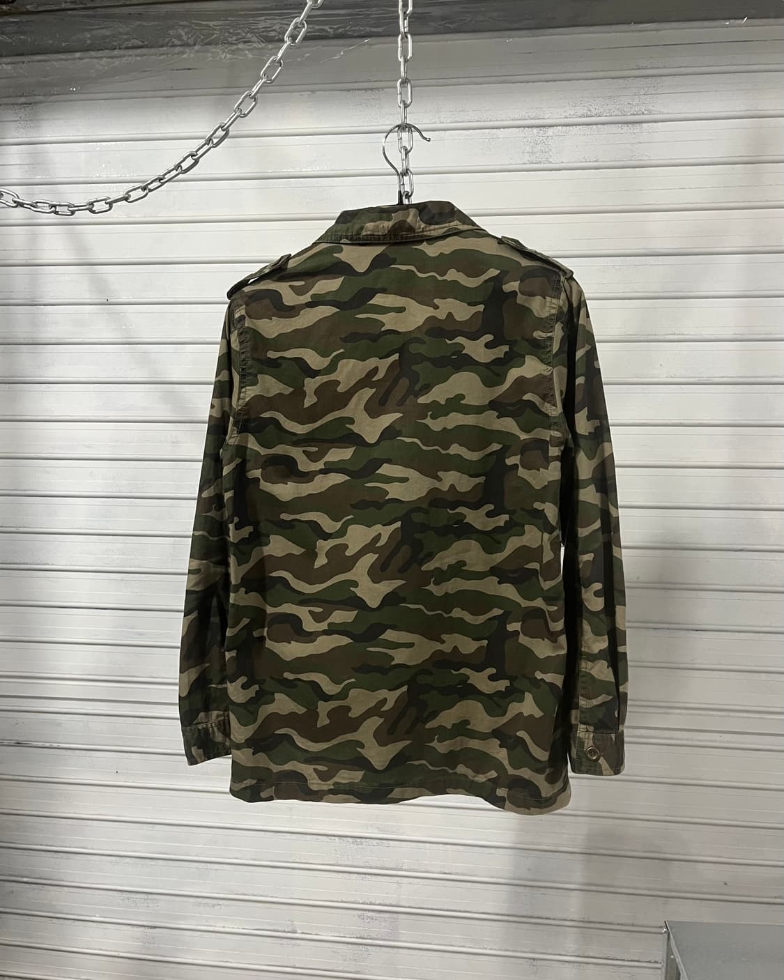 vtg woodland camo shirt 상품이미지5