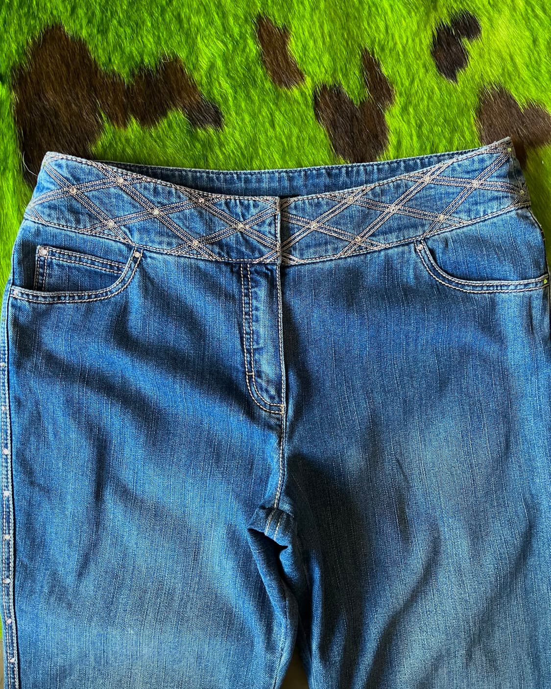 Old ESCADA Archive Boot-Cut Cubic Jeans 상품이미지4