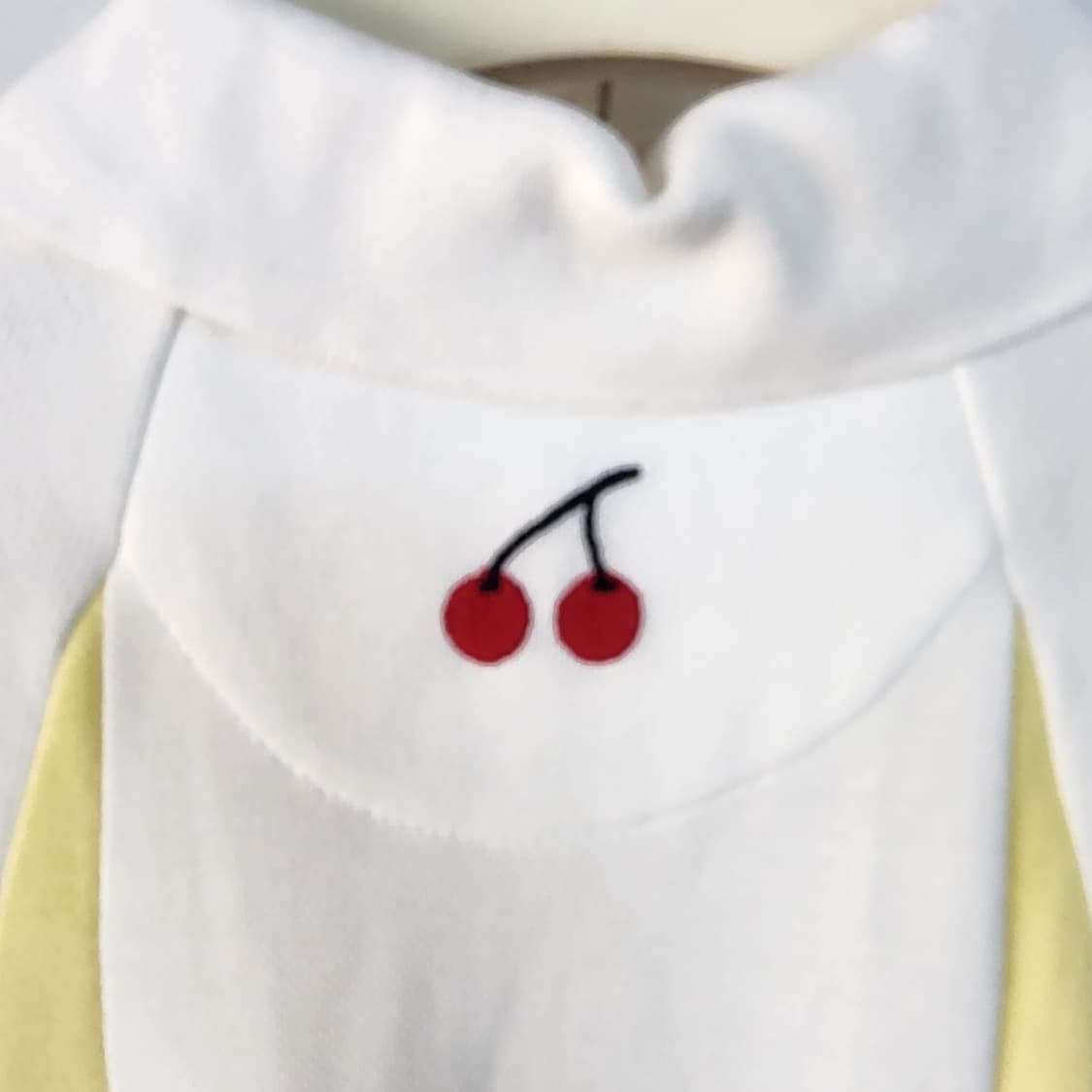 수입 명품 화이트 옐로우 배색 카라 롱 원피스 상품이미지9