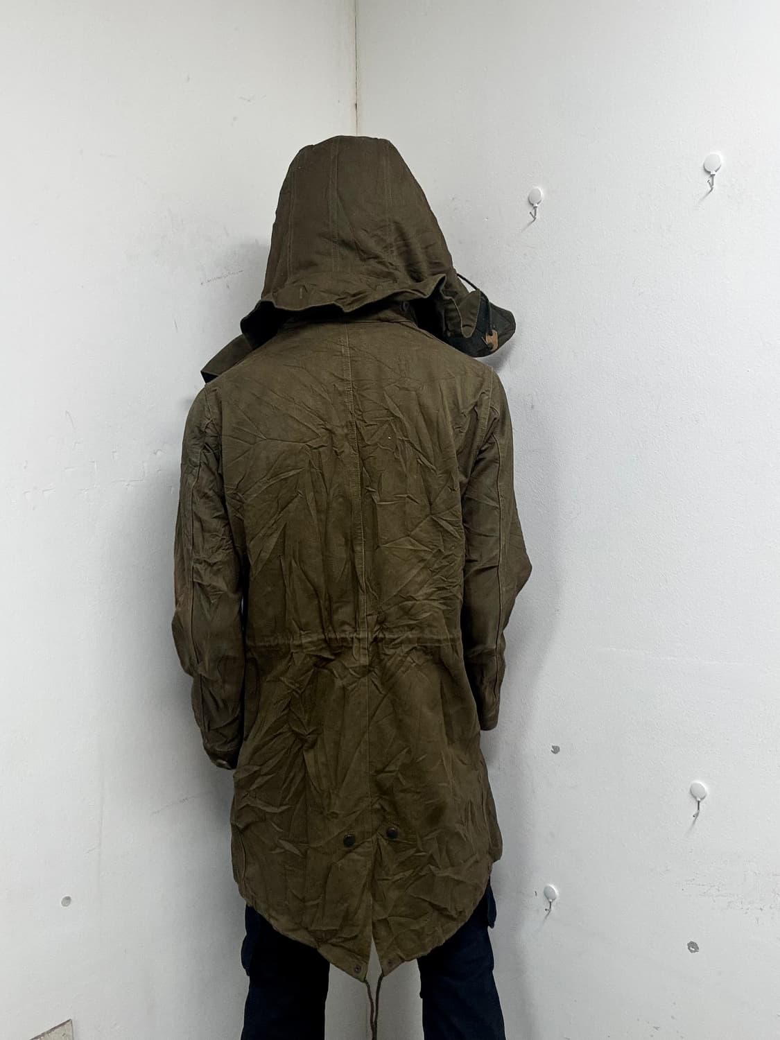 “HARE” Grunge Mood Fur Detail Hooded Fie 상품이미지4