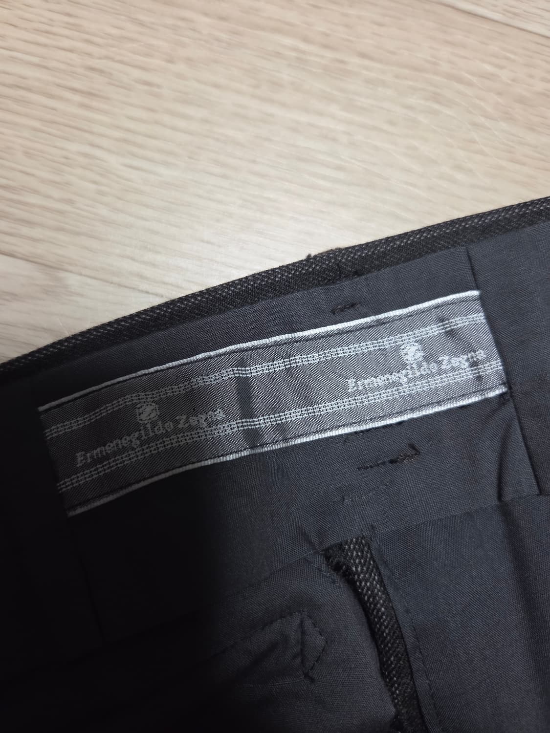 에르메네질도 제냐 브라운 스트라이프 수트 팬츠 슬랙스 정장바지 상품이미지4