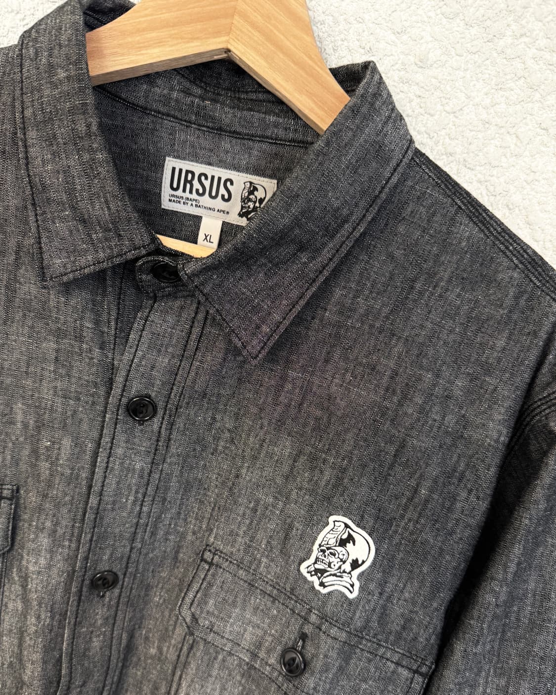 베이프 우르서스 샴브레이 셔츠 상품이미지3