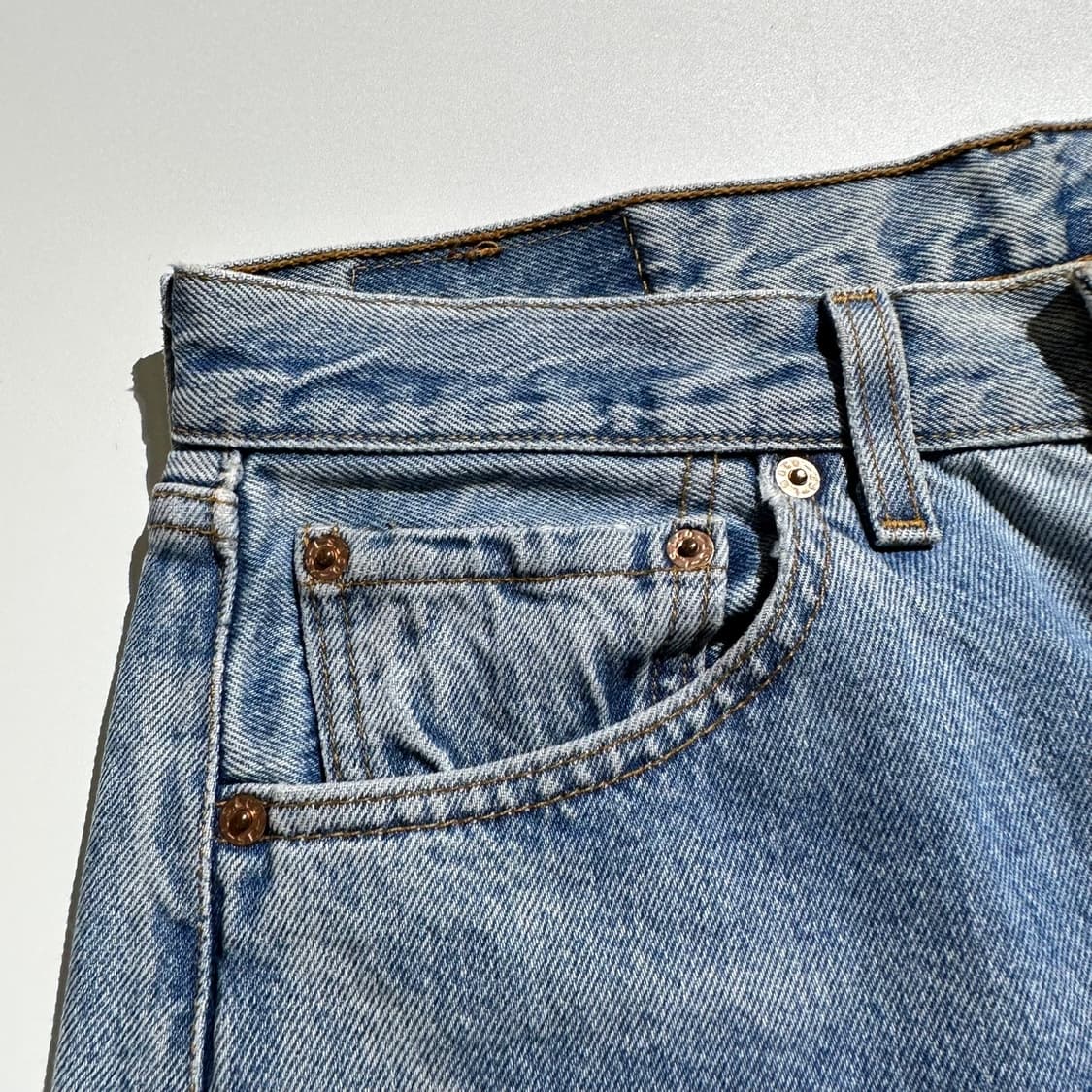 리바이스 USA 501 워시드 데님 팬츠 상품이미지6