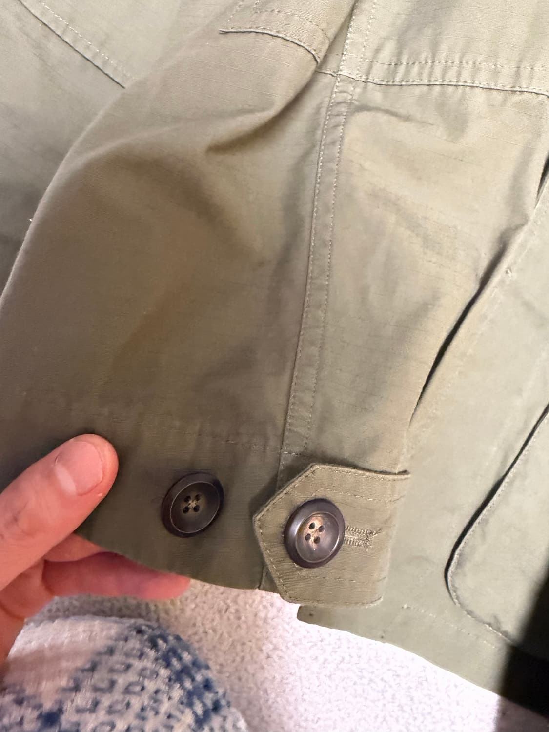 드레익스 립스탑 퍼티그 자켓 올리브 40사리즈 상품이미지3