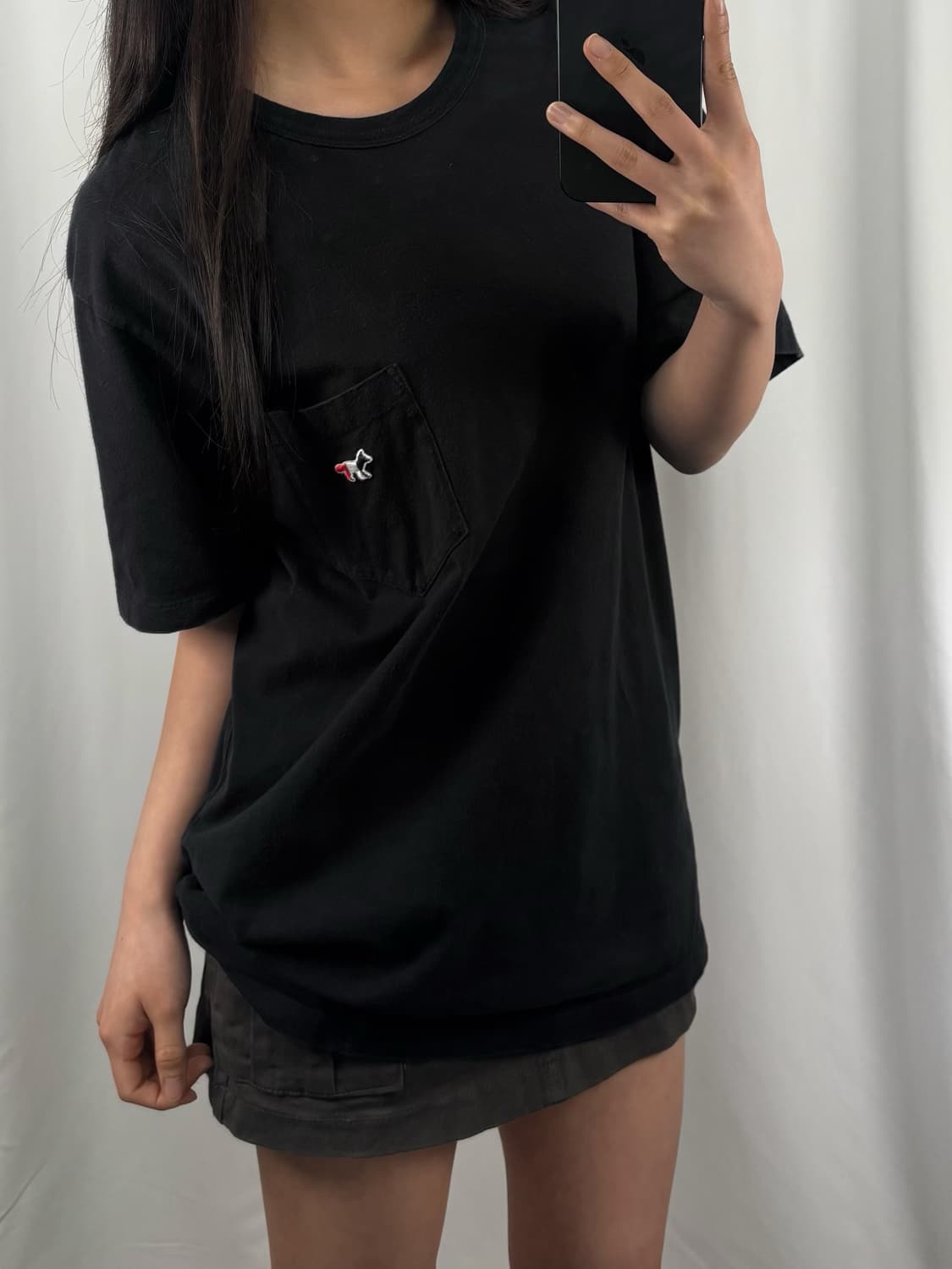 메종키츠네 트리컬러 포켓 반팔 상품이미지1