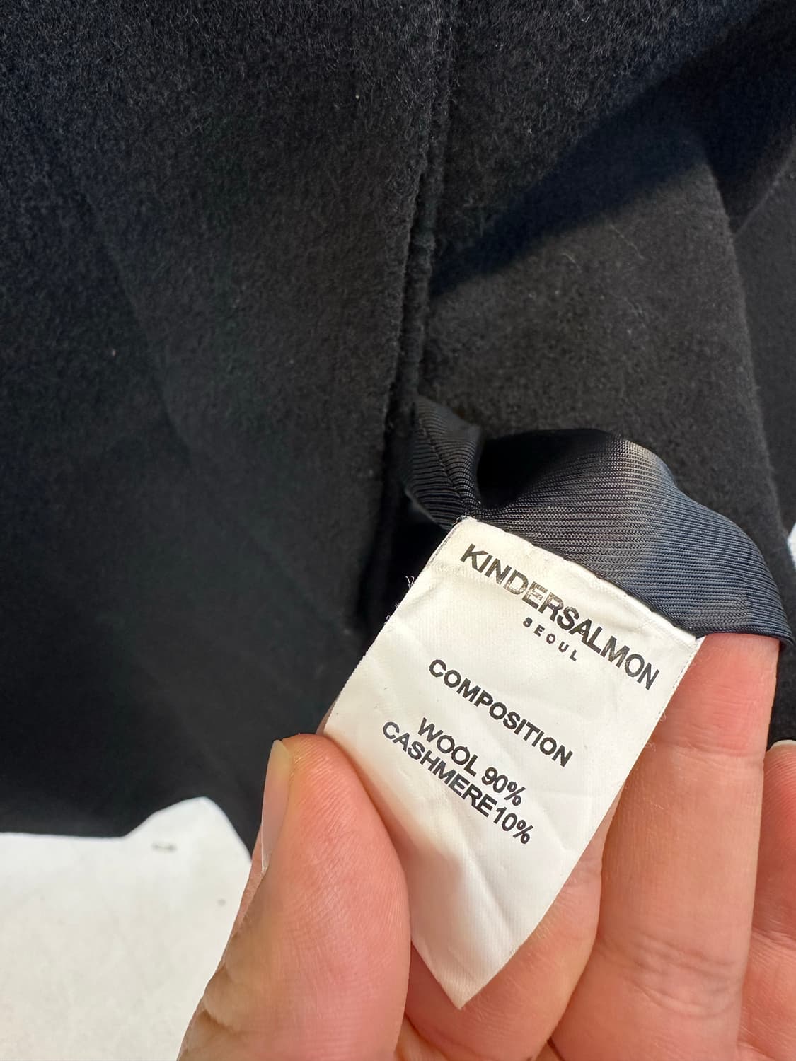 킨더살몬 울 캐시미어 롱코트 상품이미지4