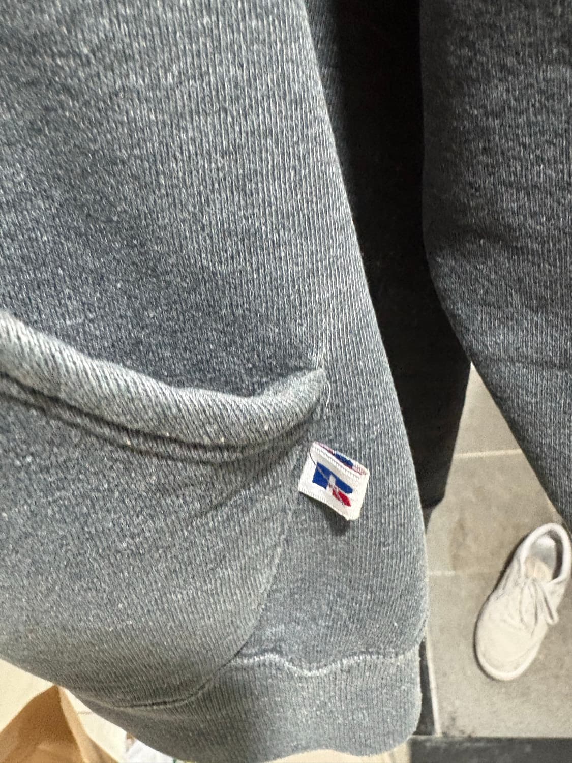 90s 러셀 후드 그레이 xxl 상품이미지3