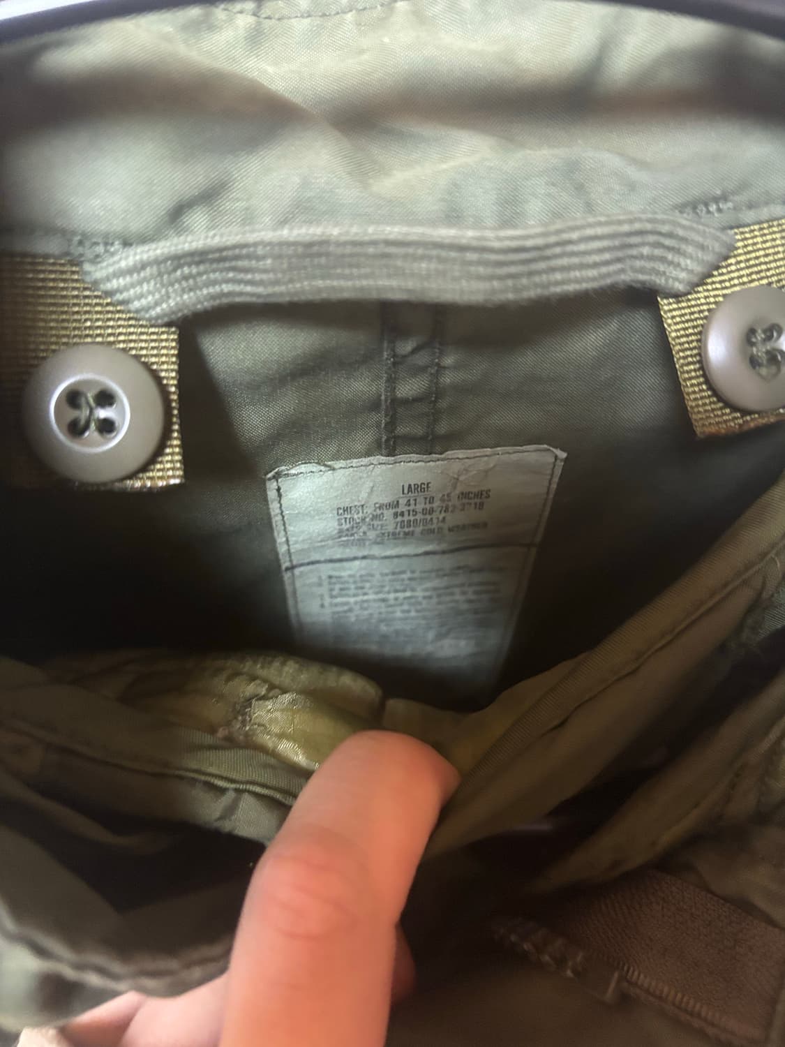 90s 오리지널 m65 피쉬테일 개파카 상품이미지5