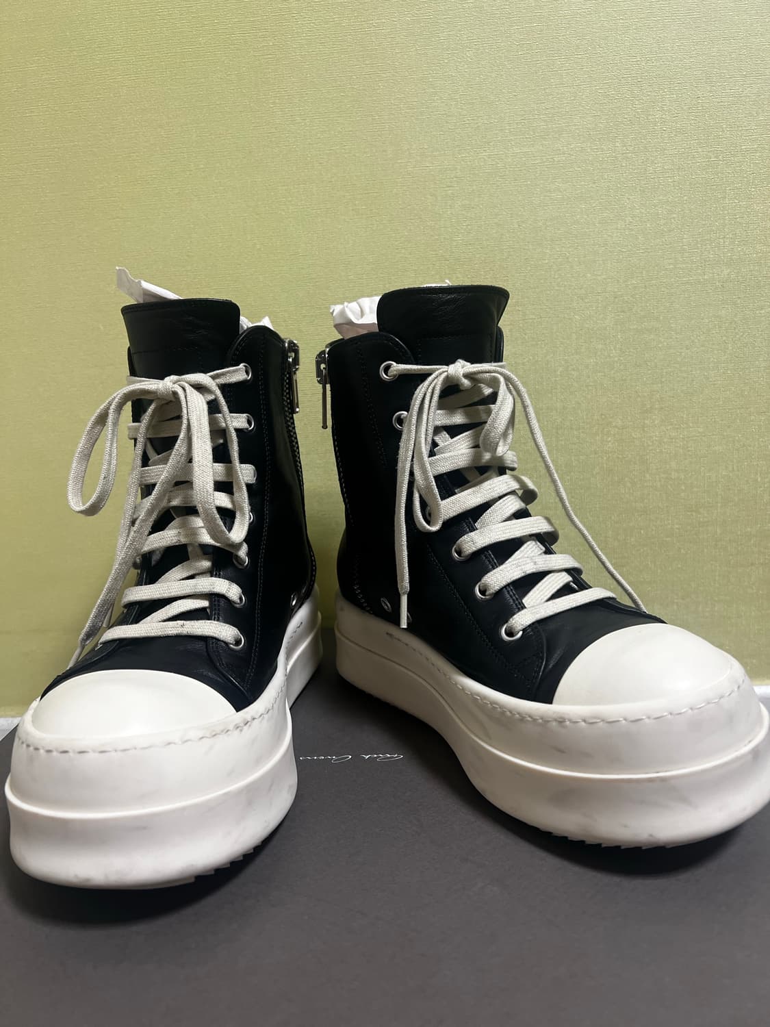 릭오웬스 메가범퍼 하이탑 스니커즈 38 상품이미지1