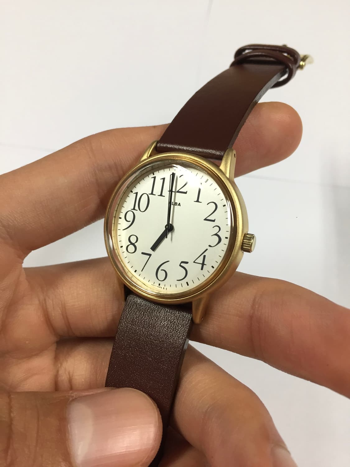 새상품 90s seiko alba arabic quatz gold 상품이미지2