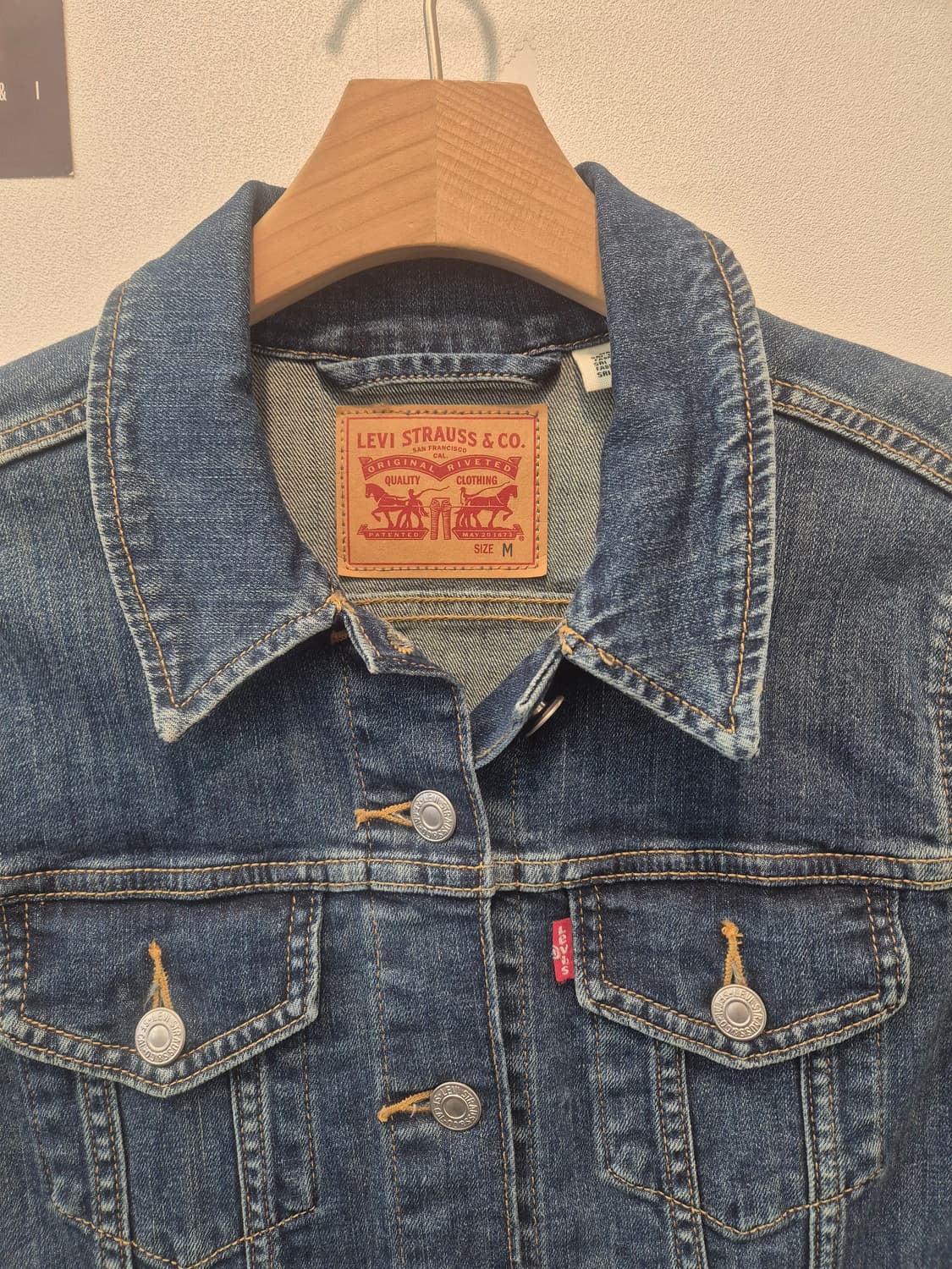 리바이스 여성 데님 자켓 M 
사이즈 상품이미지2