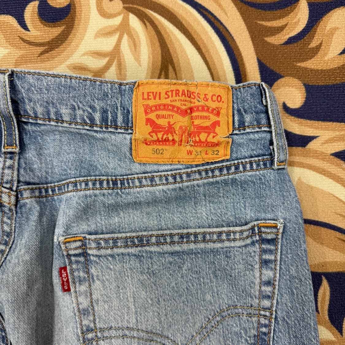 (32)리바이스 Levis502 워싱 데님팬츠 상품이미지2