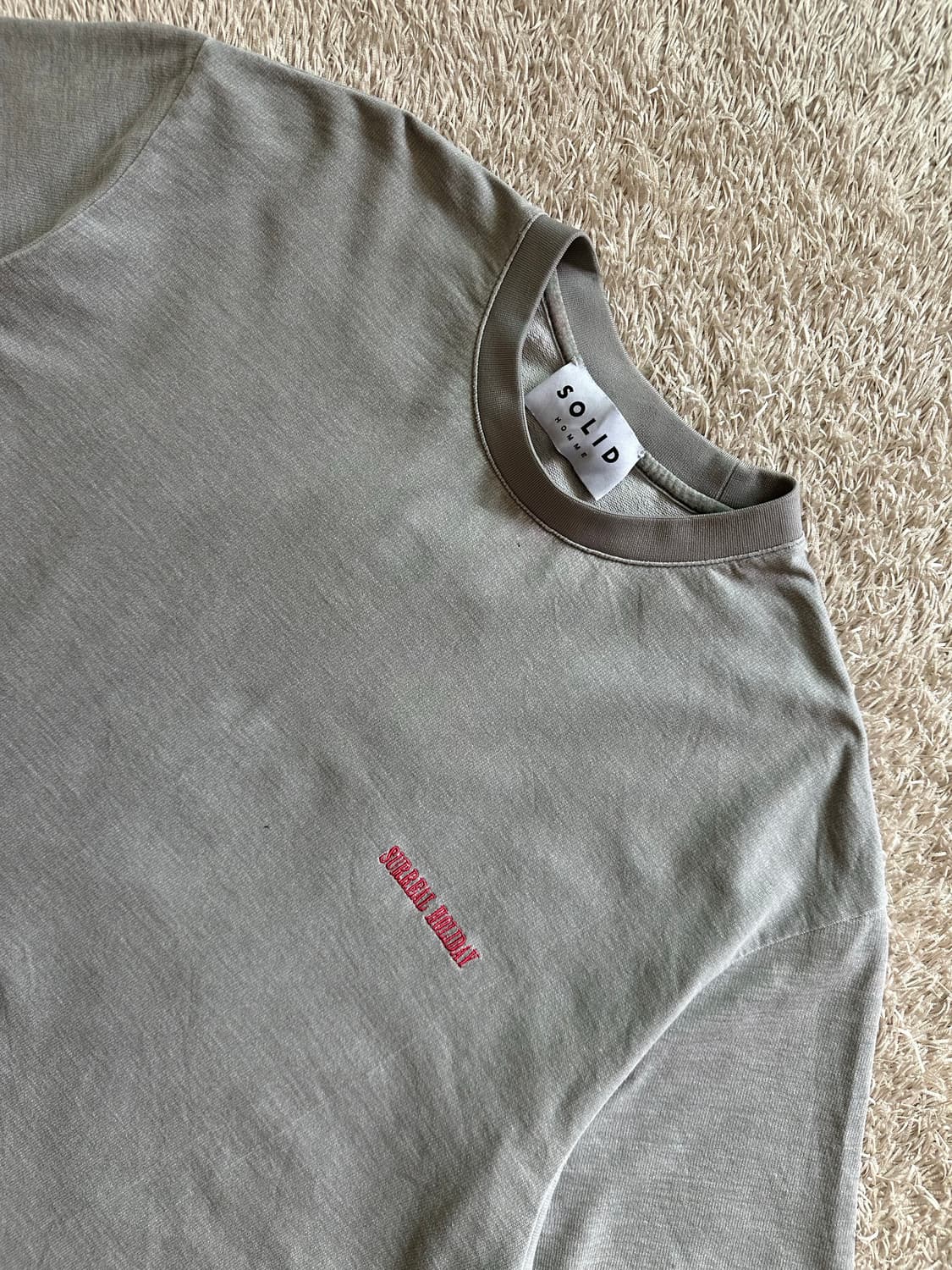 22SS 솔리드옴므 백로고 삼다수 반팔 티셔츠 48 상품이미지3