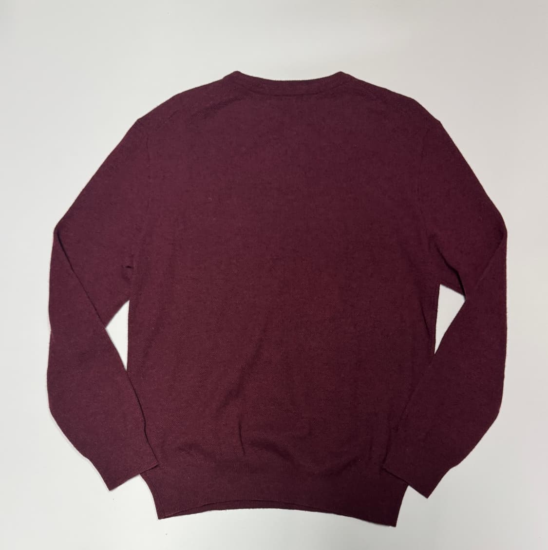 헤지스 hazzys 캐시미어 혼방 버건디 니트 L 상품이미지2