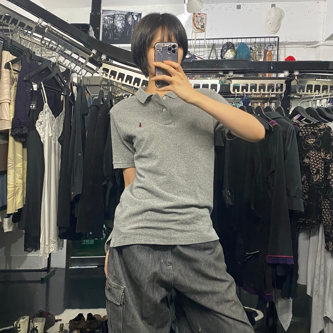 Polo Ralph Lauren 버건디 포니 폴로 반팔 티셔츠 상품이미지7