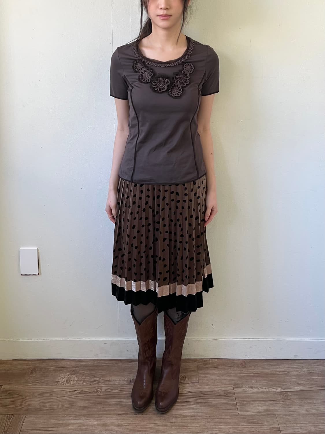 +RCO 코코아 플라워 탑 상품이미지8