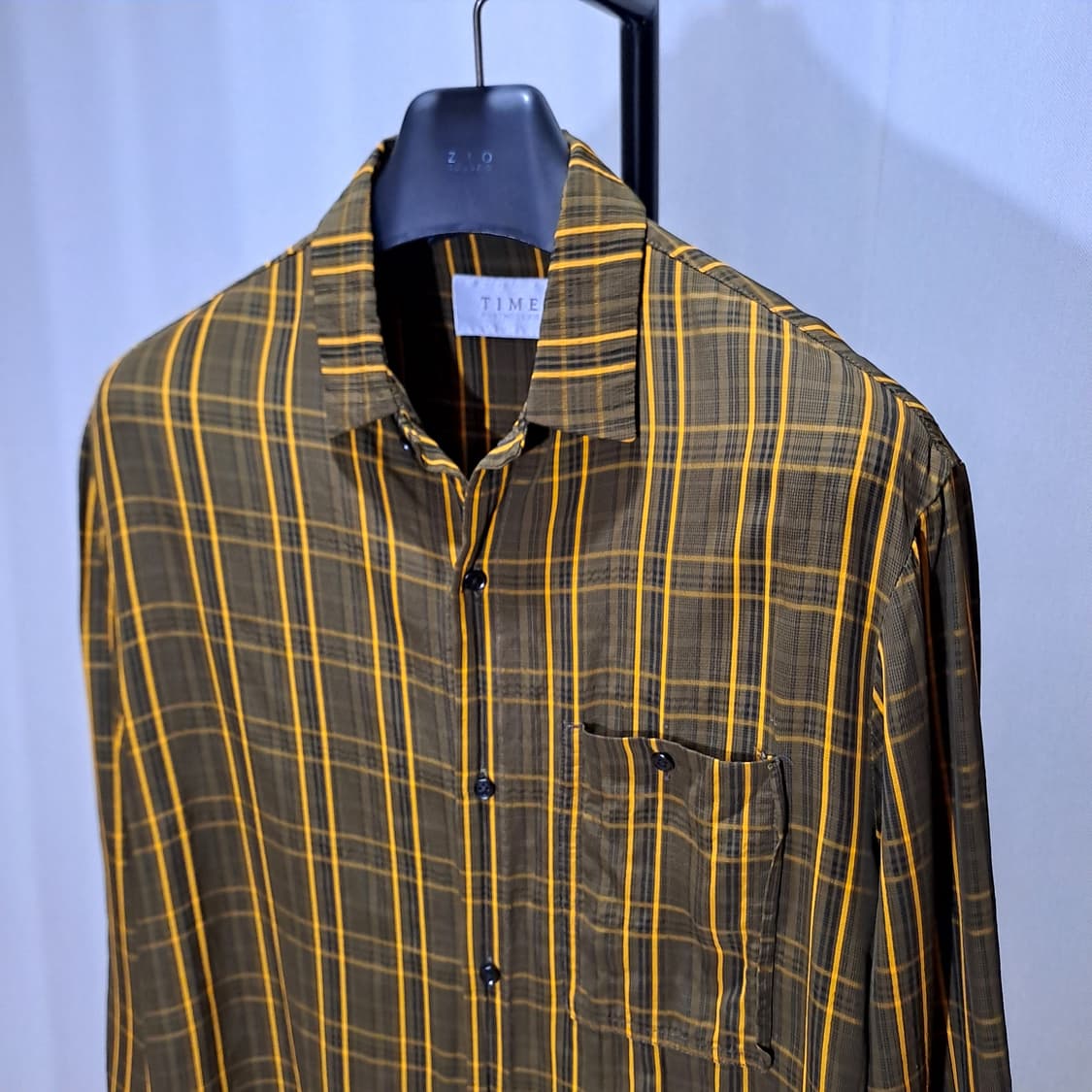 (택포) 타임옴므 20ss 레이온 체크 셔츠 100 B763 상품이미지3