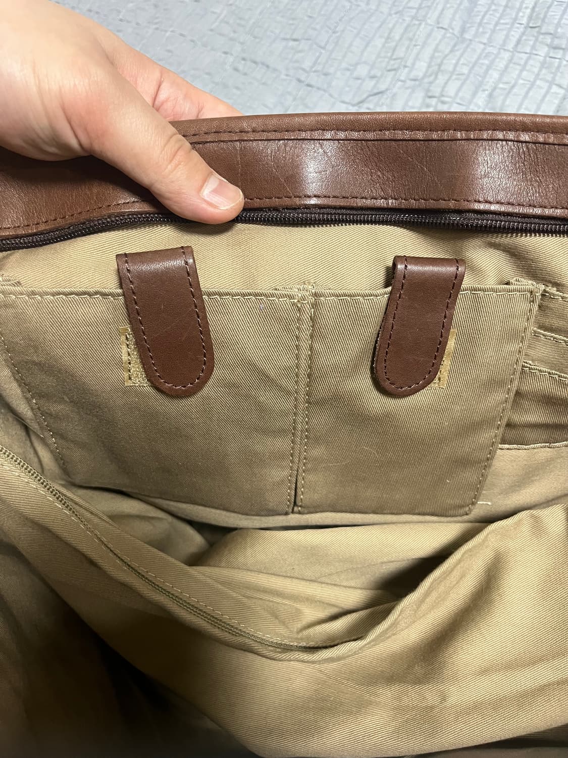 [OS] L.L.BEAN 엘엘빈 브라운 레더 토트백 상품이미지9