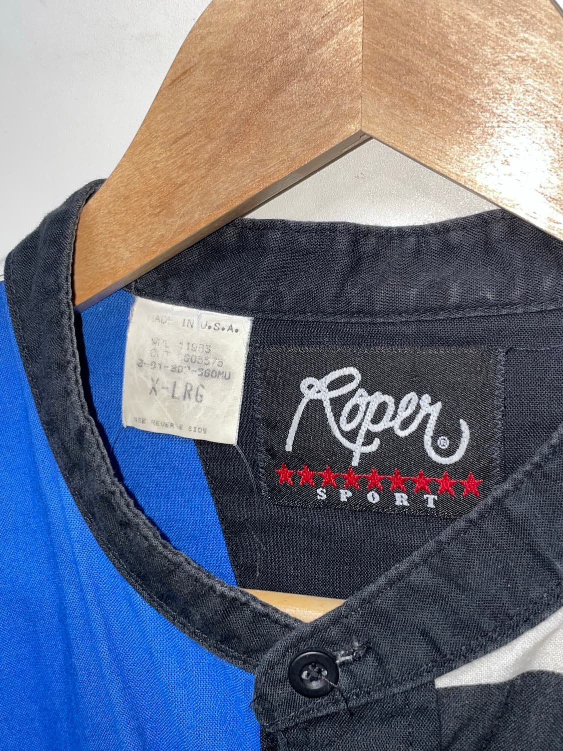 1990s USA ROPER RACING 체크 셔츠 상품이미지6