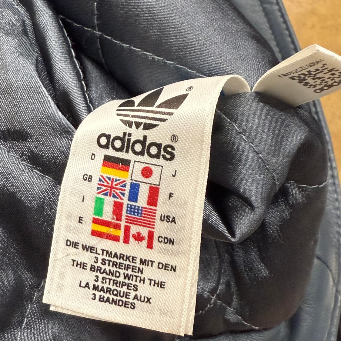 아디다스 차콜 그레이 털카라 자켓 90 상품이미지6