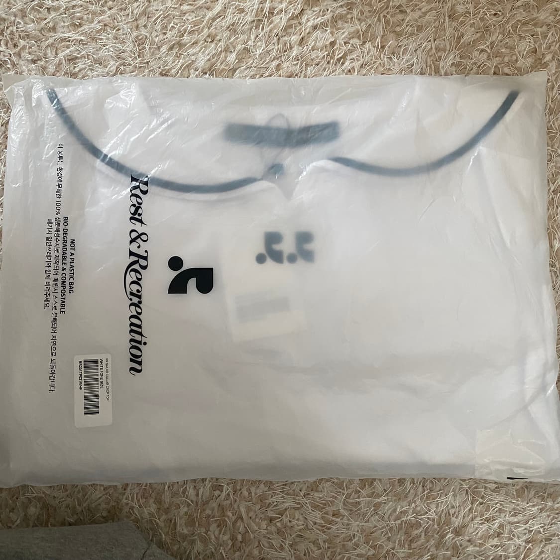 레스트앤레크레이션 RR SAILOR COLLAR CROP TOP 화이트 상품이미지9