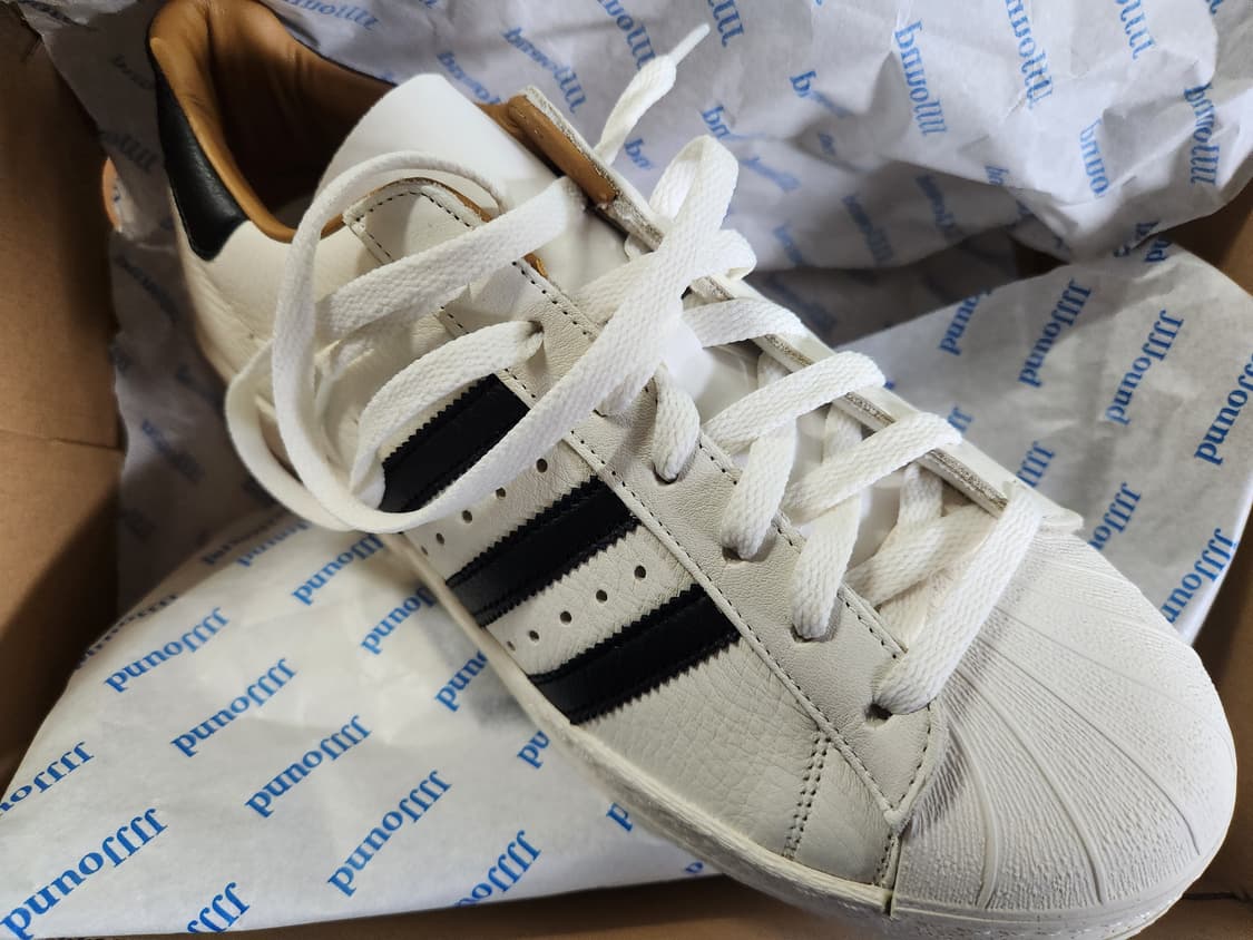 jjjjound 자운드 슈퍼스타 made in germany 오프화이트 상품이미지3