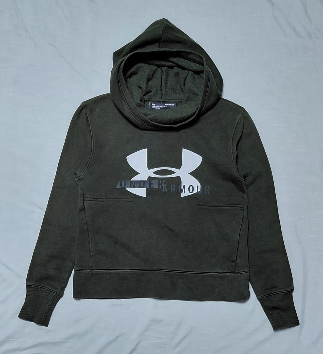 언더아머 카키색 후드티 MD (무료배송) 상품이미지1