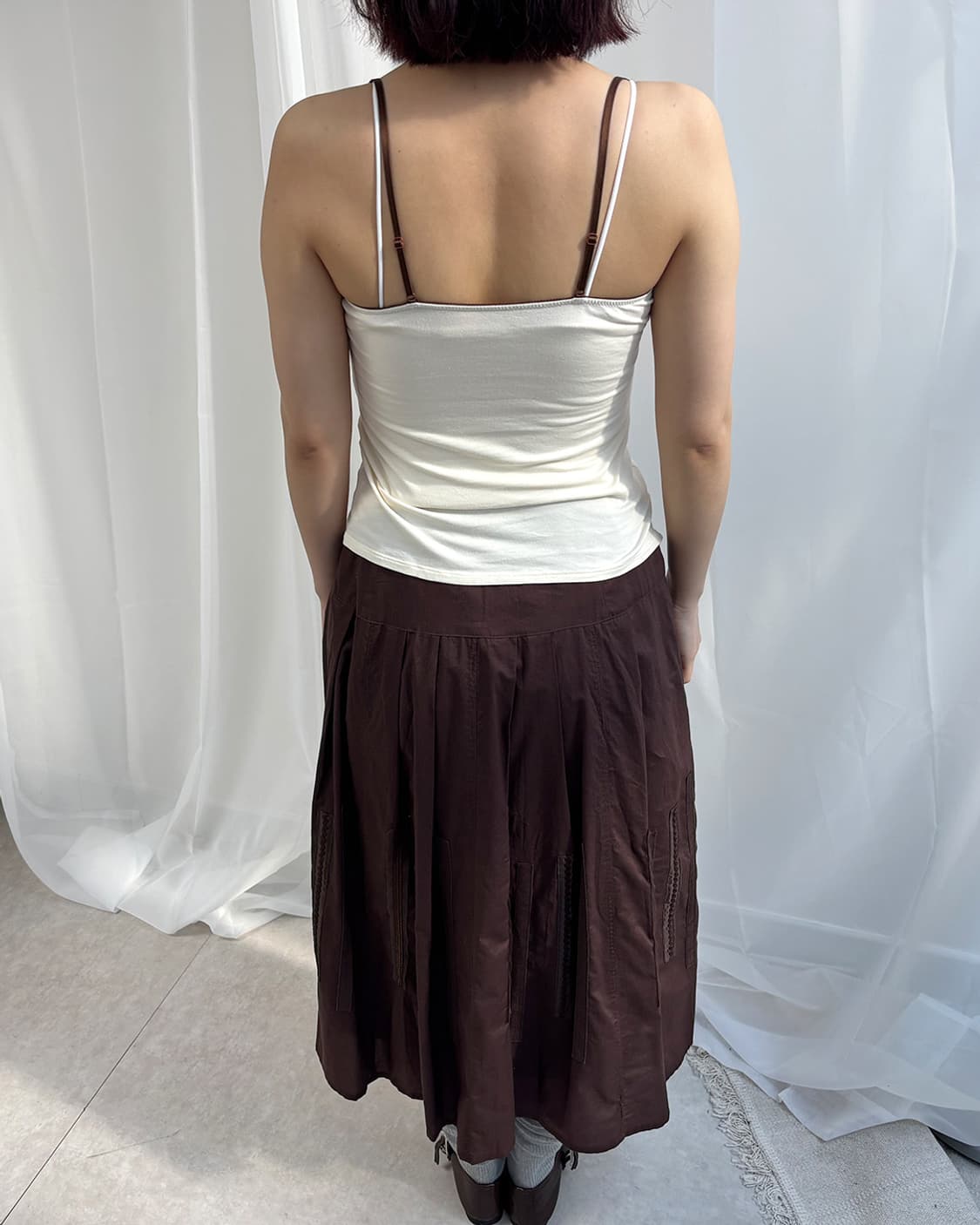 UNIQLO butter chocolate lace sleeveless 상품이미지9