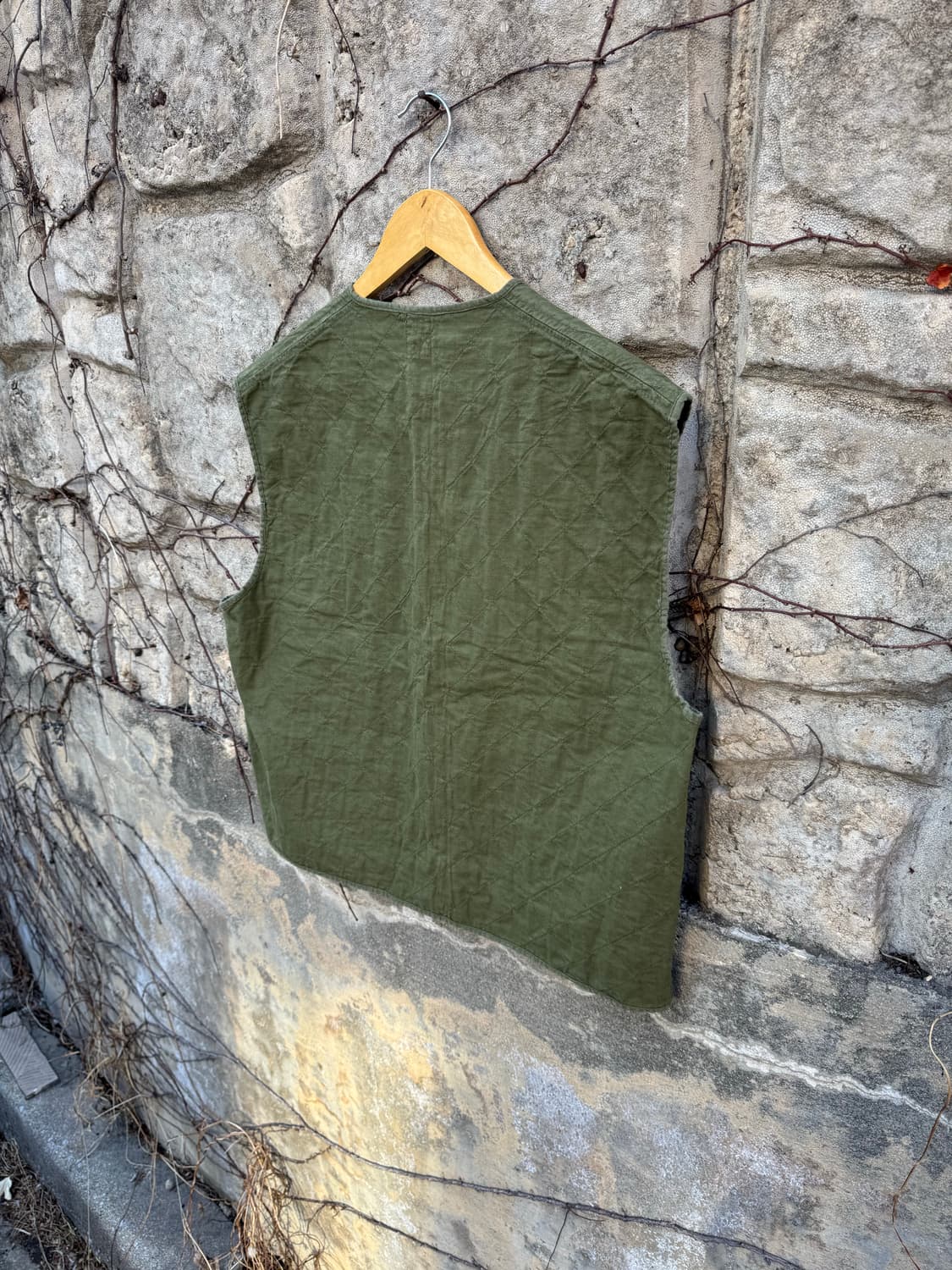 50s 벨기에군 오리지널 퀄팅 베스트 조끼 영국군 미군 상품이미지4