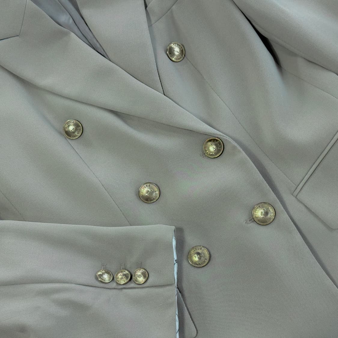 타임 TIME 로고 버튼 울 블레이저 상품이미지3