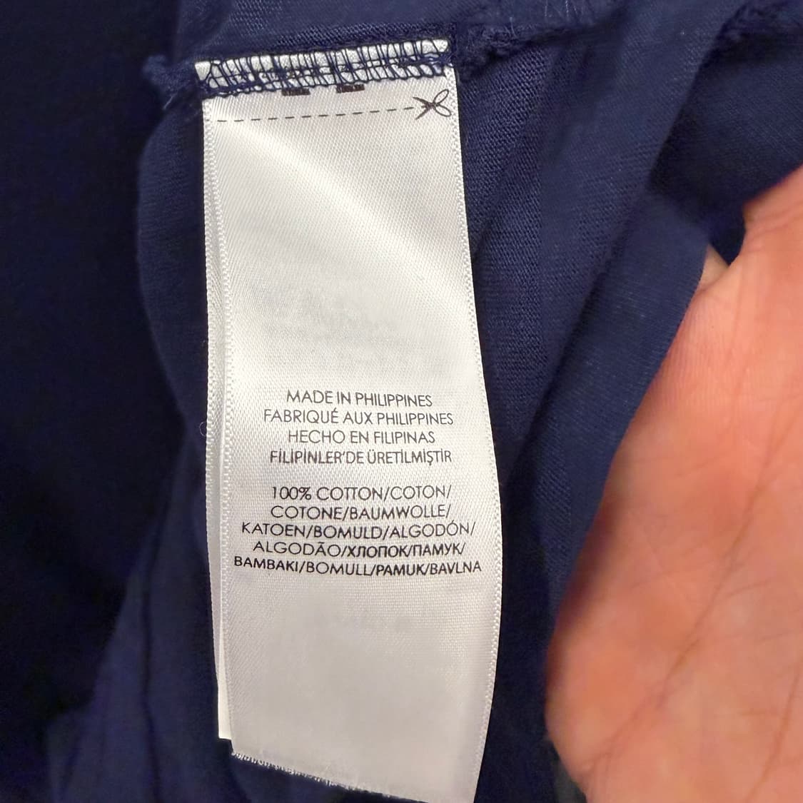 폴로 랄프 로렌 네이비 베어 반팔 티셔츠 XS 상품이미지9