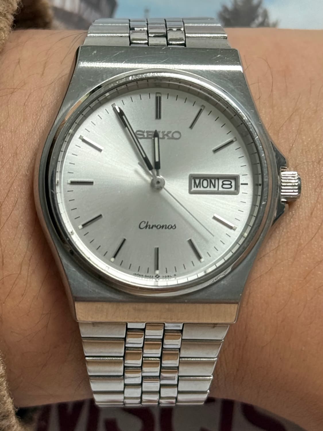 Seiko 세이코 쿼츠 Chronos 썬레이 Day Date 1990 상품이미지9