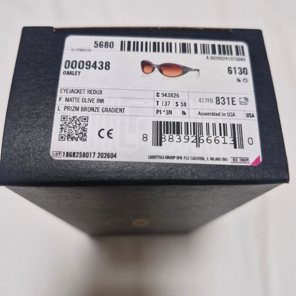 오클리 아이자켓 리덕스 러닝 스포츠 선글라스 OO9438-2658 상품이미지9