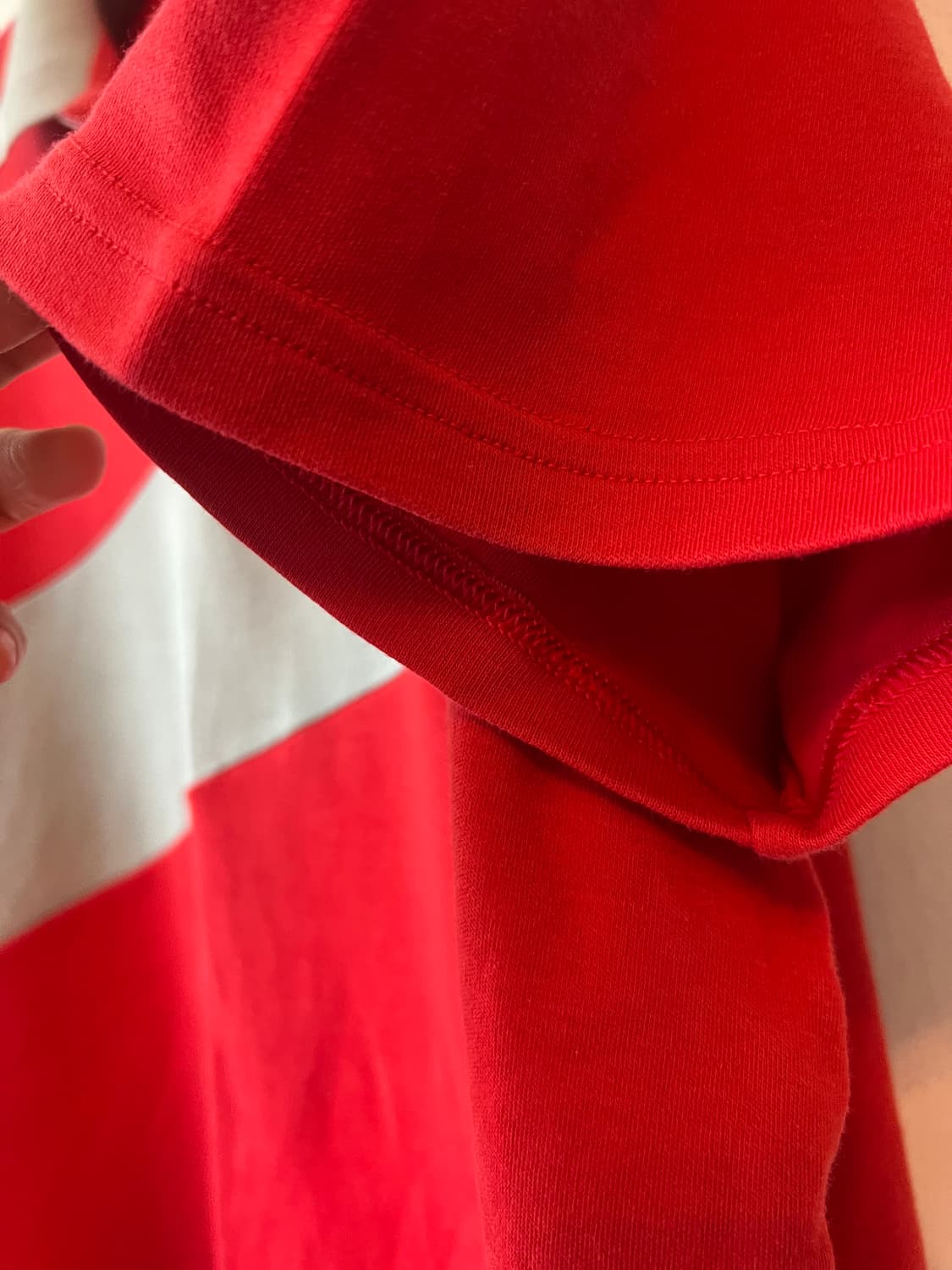 아르마니익스체인지 남성 레드 카라티셔츠 반팔티셔츠 상품이미지4