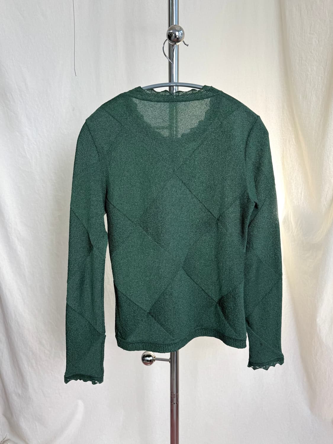 HaaT Issey Miyake 아가일 트리아세테이트 가디건 상품이미지8