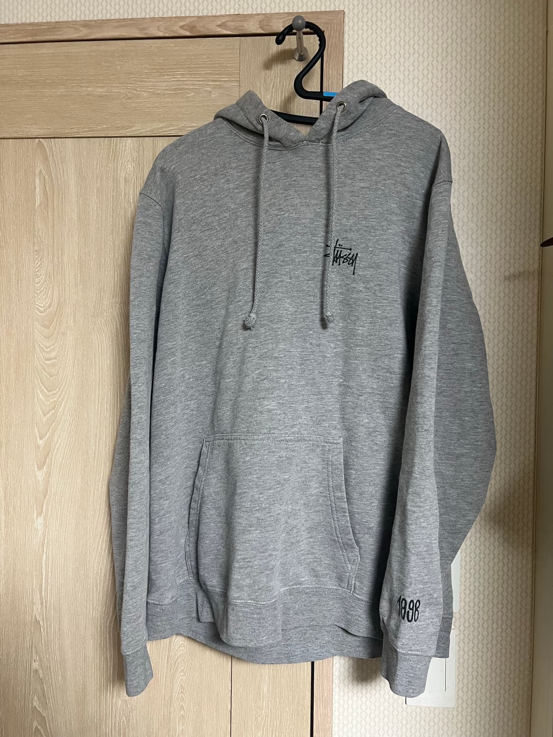 스투시x소프넷 콜라보 그레이 후드 상품이미지2