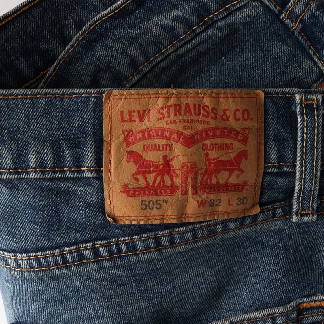 리바이스 505 스트레이트 중청 데님 팬츠 32 상품이미지5