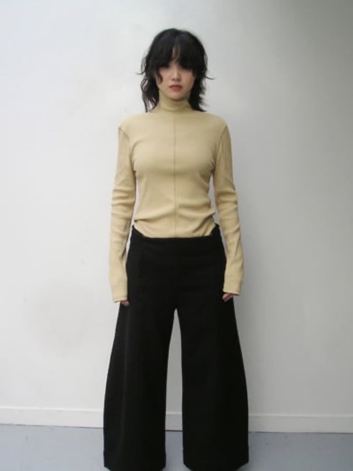 택o새제품) 애옹쓰 터틀넥 탑 머스타드 상품이미지1