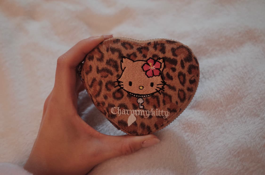 갸루템 헬로키티 호피 파우치 상품이미지2