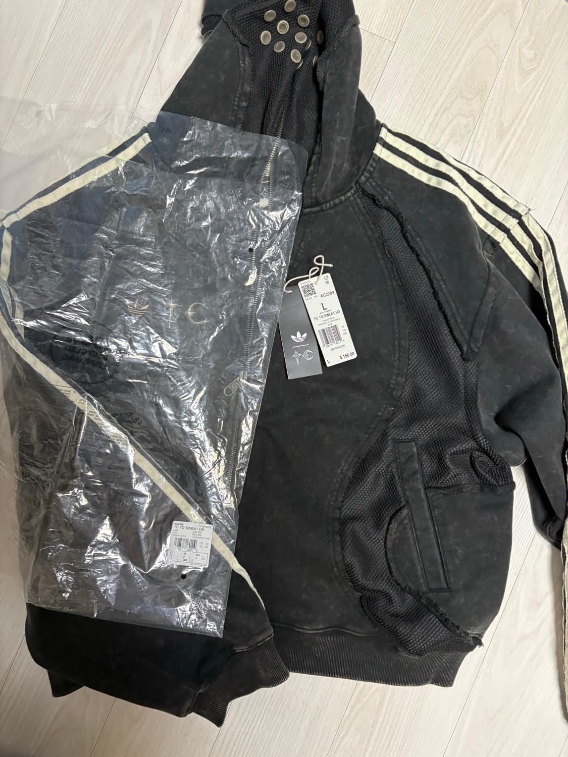 아디다스 떠그클럽 후드집업US L새상품 상품이미지2