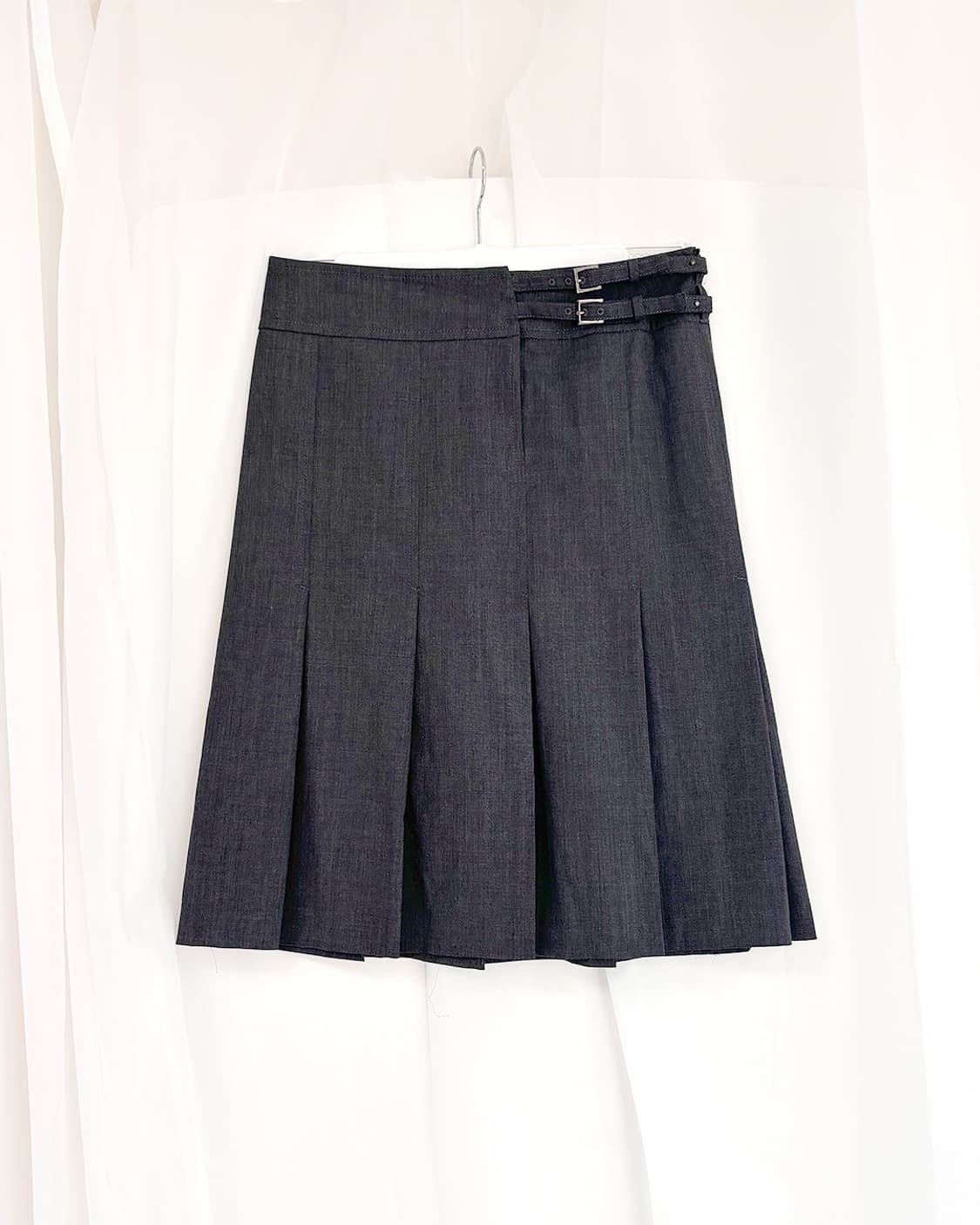 NARACAMICIE two strap pleated wrap skirt 상품이미지1