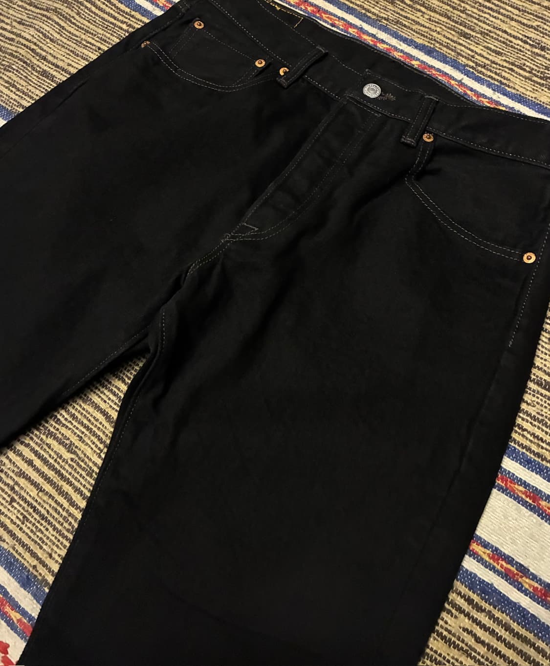 (31~32)Levis 리바이스 501 흑청 데님 블랙진 청바지 상품이미지2