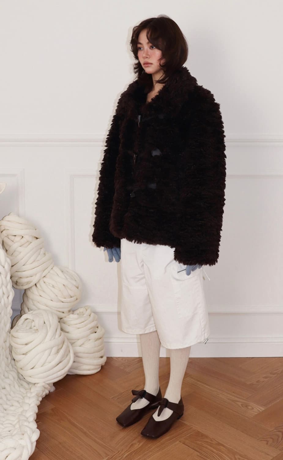 민더리 코지 토글 퍼자켓 (새상품) 상품이미지3